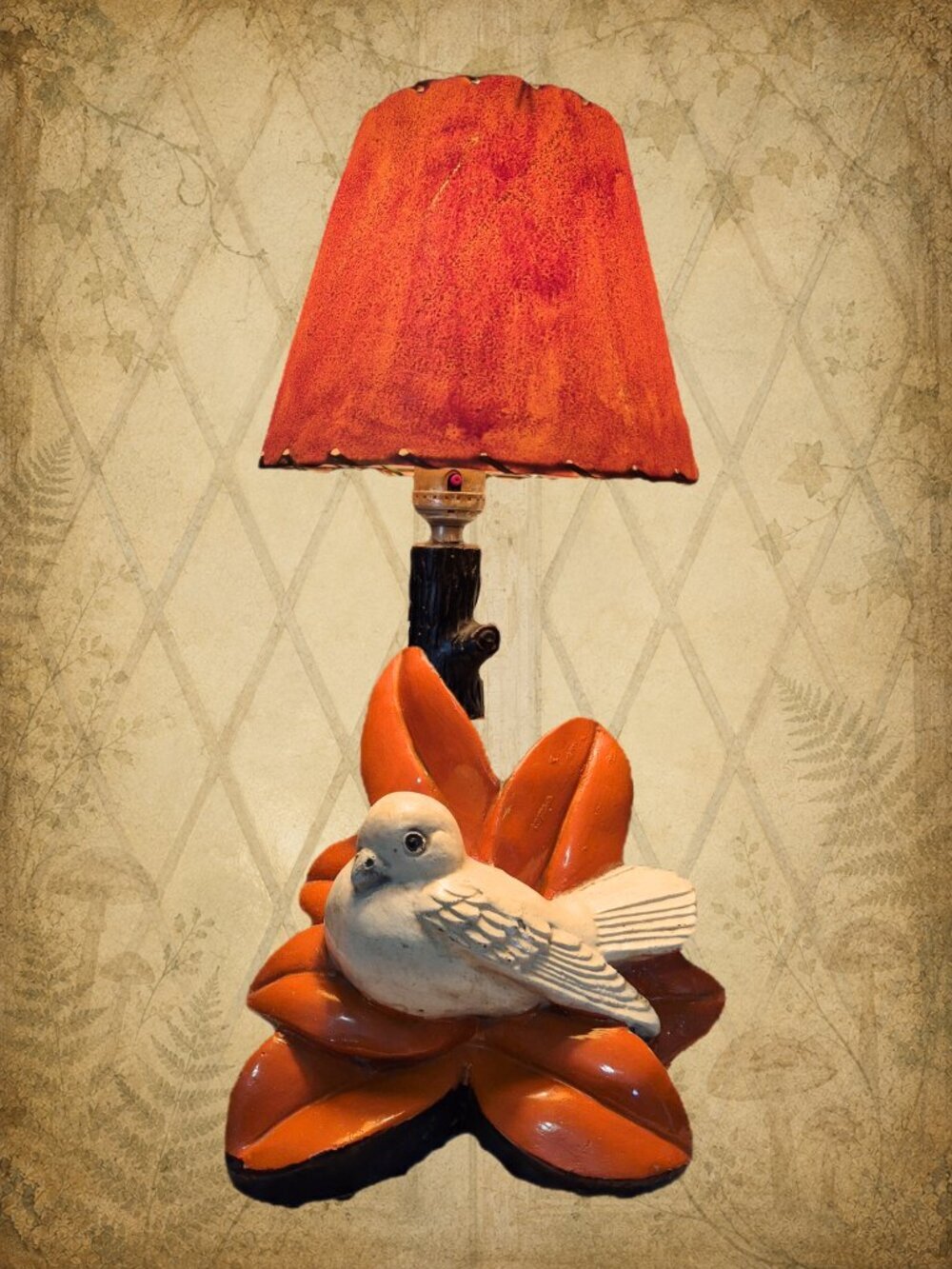 UNIQUE M Choquette Art Peice - MCM Vintage 15" Electric Lamp